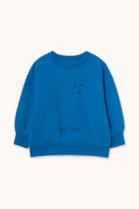 Tinycottons Bluza dziecięca bawełniana DOG GRAPHIC SWEATSHIRT niebieska AW26-440