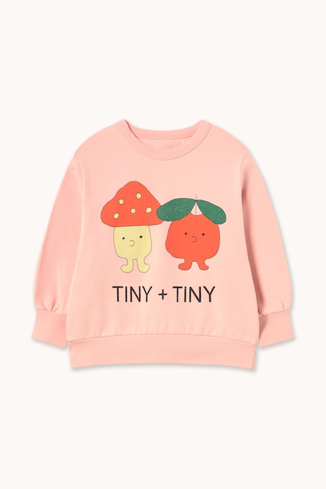 Tinycottons Bluza dziecięca bawełniana TINY & TINY GRAPHIC SWEATSHIRT różowa AW26-434