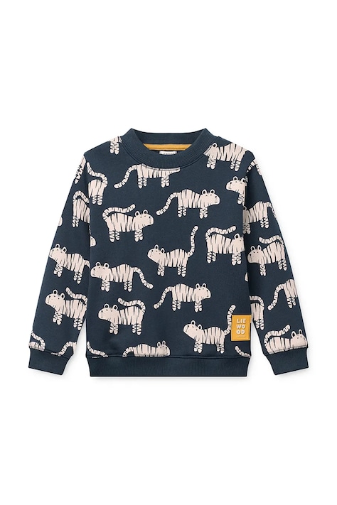 Liewood felpa per bambini in cotone Ridley Printed Sweatshirt blu navy LW20989