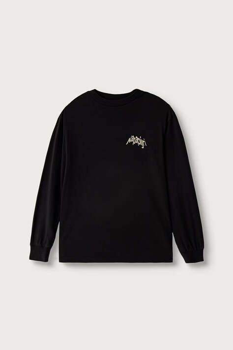 Napapijri Longsleeve dziecięcy bawełniany S-ELLIS LS czarny NP0A8BJK9411