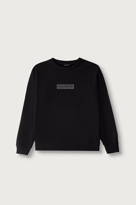 Napapijri Bluza dziecięca z bawełną B-NEW BOX LOGO C W czarna NP0A8B3K9411
