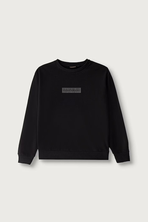 Napapijri Bluza dziecięca z bawełną B-NEW BOX LOGO C W czarna NP0A8B3K9411