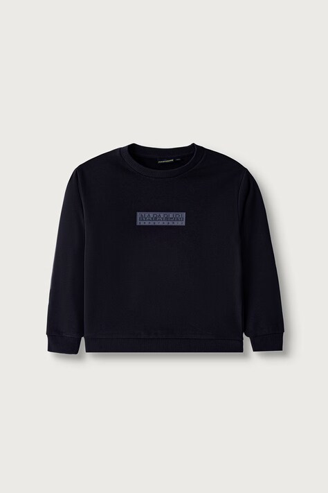 Napapijri Bluza dziecięca z bawełną B-NEW BOX LOGO C W granatowa NP0A8B3K1761