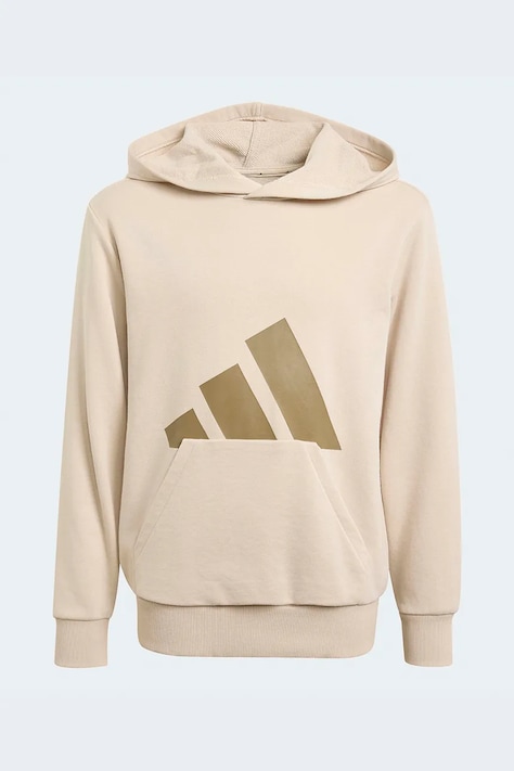 adidas Μπλούζα με κουκούλα παιδική με βαμβάκι μπεζ KT3376