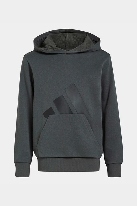 adidas μπλούζα με κουκούλα παιδική με βαμβάκι γκρί KT3375