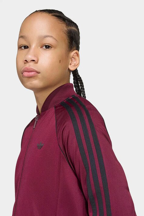 adidas Originals кофта, яка розстібається дитяча — AW26-BLKZZ0, бордо — фото 7