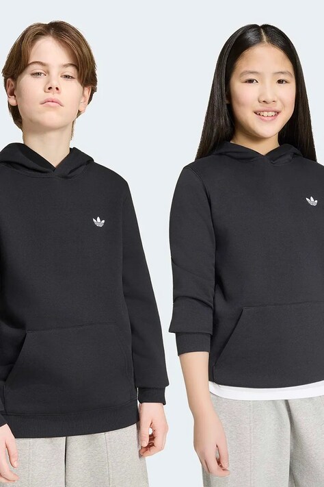 adidas Originals Bluza z kapturem dziecięca z bawełną czarna KR0879