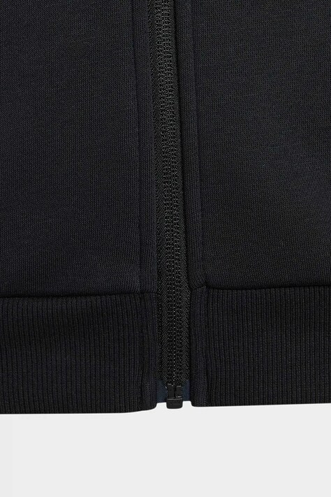 adidas bluza rozpinana z kapturem dziecięca z bawełną czarna KS5138