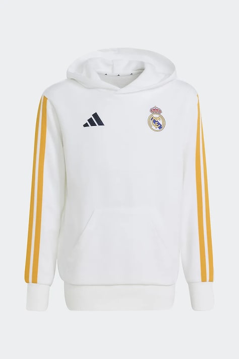 adidas Performance mikina s kapucňou detská REAL MADRID biela KG2953