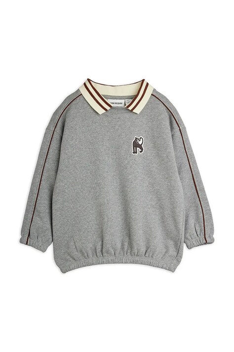 Mini Rodini bluza dziecięca bawełniana Panther szara 11000347