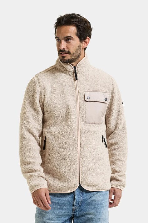 Didriksons Bluza rozpinana męska polarowa PETER beżowa 506361