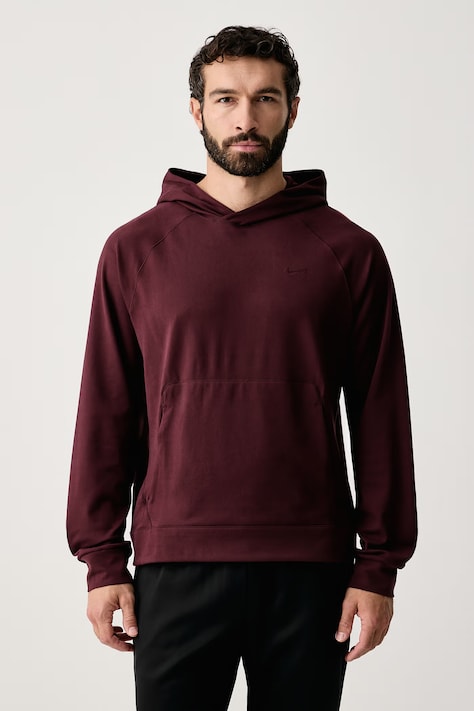 Nike Bluza z kapturem męska Primary NanoKnit UV Dri-FIT bordowa II1304.652