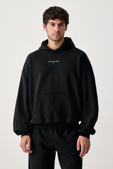 Jordan Bluza z kapturem męska z bawełną Flight Fleece czarna IW6314.010