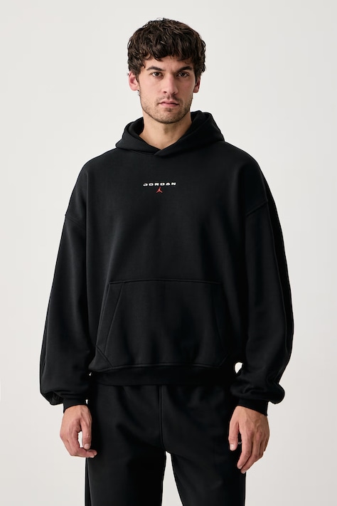 Jordan Bluza z kapturem męska z bawełną Flight Fleece czarna IW6314.010