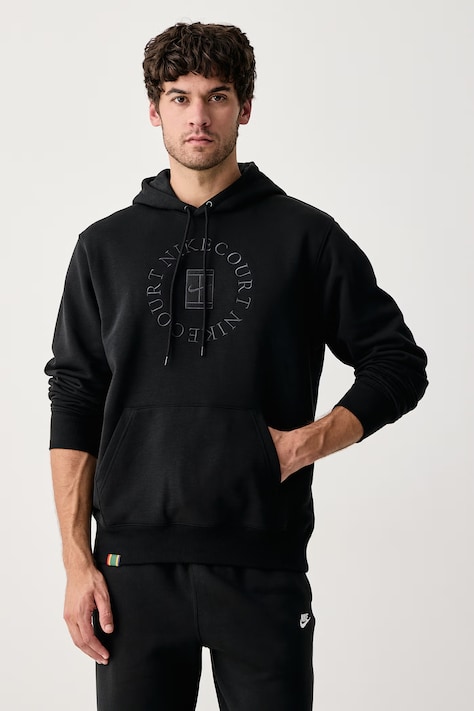 Nike Sportswear Bluza treningowa męska z bawełną NikeCourt Heritage Dri-FIT czarna HM6759.010