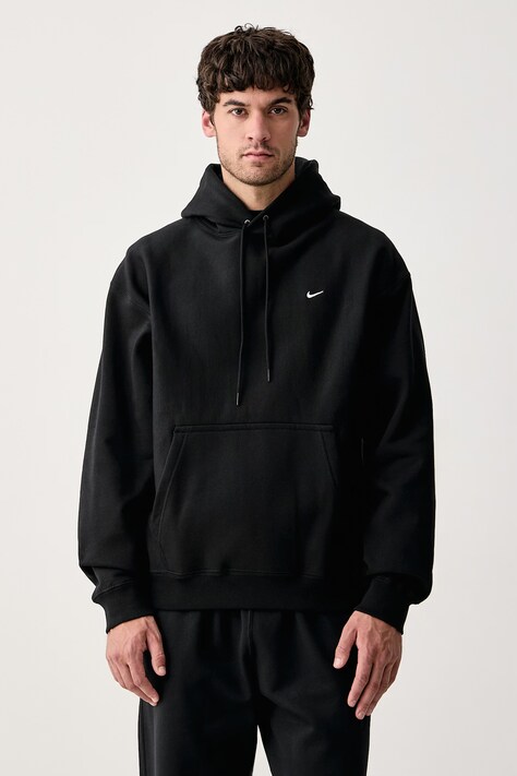 Nike Sportswear Bluza z kapturem męska z bawełną Solo Swoosh czarna HV1082.010