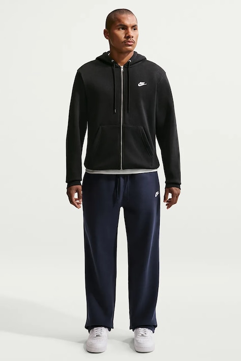 Nike Sportswear Bluza rozpinana z kapturem damska z bawełną Club czarna FN3861.010