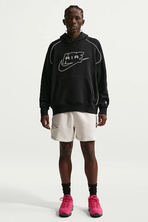 Nike Sportswear Bluza z kapturem męska z bawełną Air czarna IF1266.010