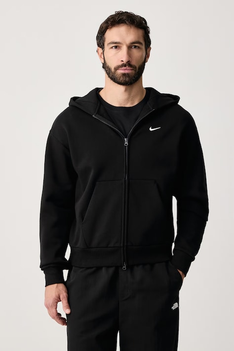 Nike Sportswear Bluza rozpinana z kapturem męska z bawełną Solo Fleece czarna IX1928.001