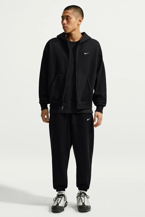 Nike Sportswear Bluza rozpinana z kapturem męska z bawełną Solo Fleece czarna IX1928.001