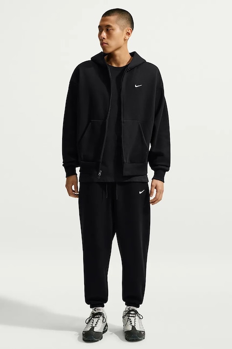 Nike Sportswear Bluza rozpinana z kapturem męska z bawełną Solo Fleece czarna IX1928.001