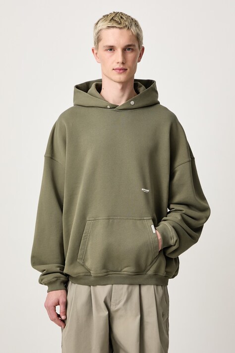Represent Bluza z kapturem bawełniana męska zielona OCM4128