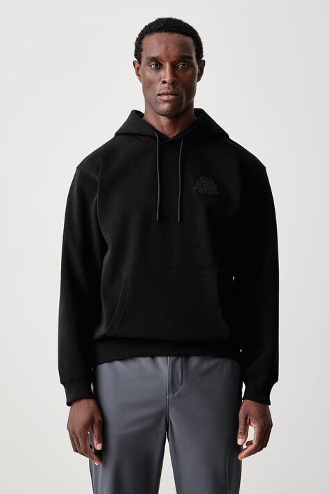 Lacoste Bluza z kapturem męska z bawełną czarna SH9766