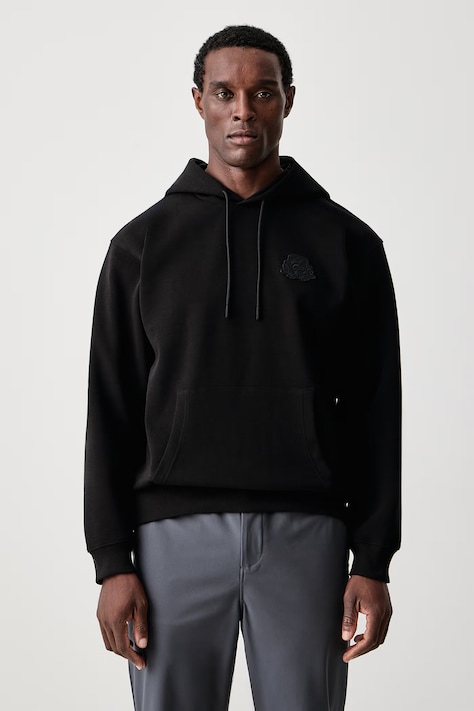 Lacoste Bluza z kapturem męska z bawełną czarna SH9766
