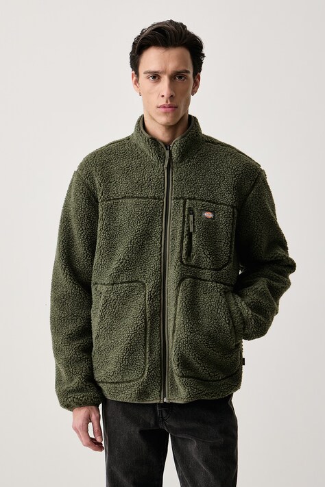Dickies Bluza rozpinana męska polarowa zielona DK0A4YEEL951