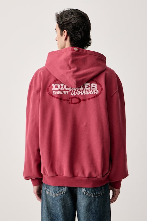 Dickies Bluza z kapturem męska z bawełną różowa DK0A8CHXL811