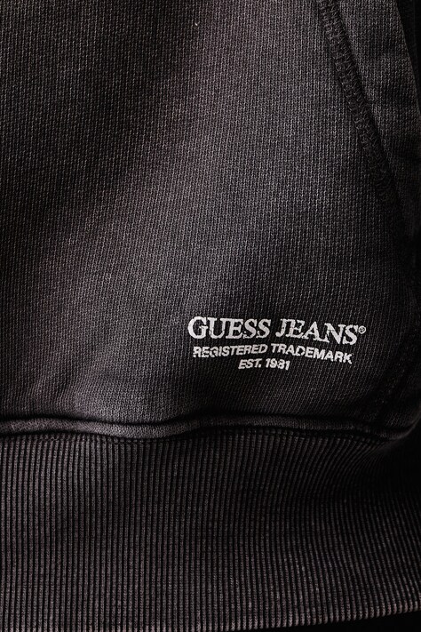 Guess Jeans кофта з капюшоном чоловіча бавовняна — AW26-BLMZ4T, сірий — фото 5