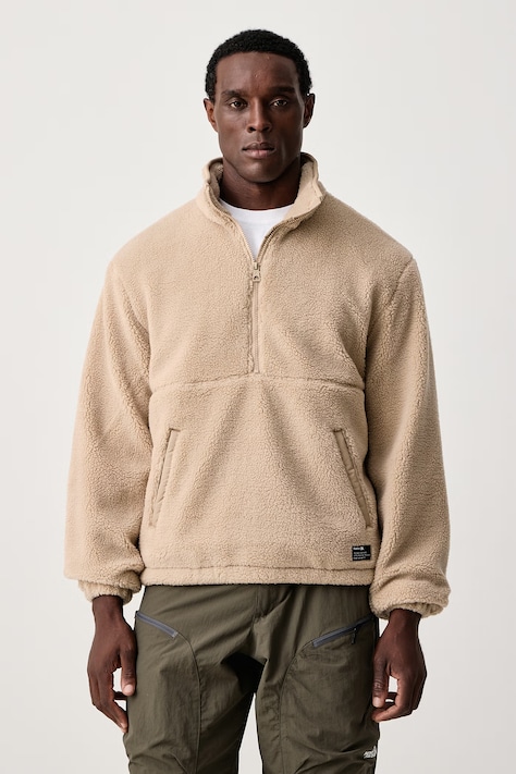 Hurley Bluza polarowa męska beżowa MFTEU00059