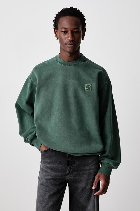 Carhartt WIP Vista hanorac din bumbac pentru bărbați verde I029522.3U0GD