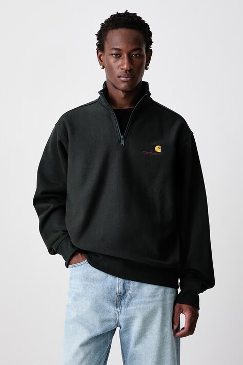 Carhartt WIP American Script hanorac cu bumbac pentru bărbați verde I027014.3T6XX