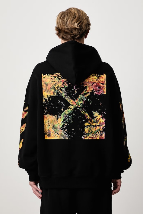 Off-White Spices Arrow Skate hoodie cotton Men's black 44MBB085F26F004001