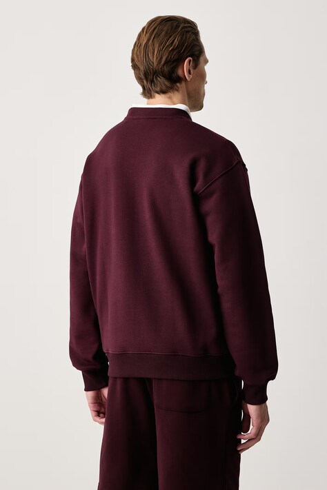 Lacoste Bluza męska bawełniana bordowa SH9785