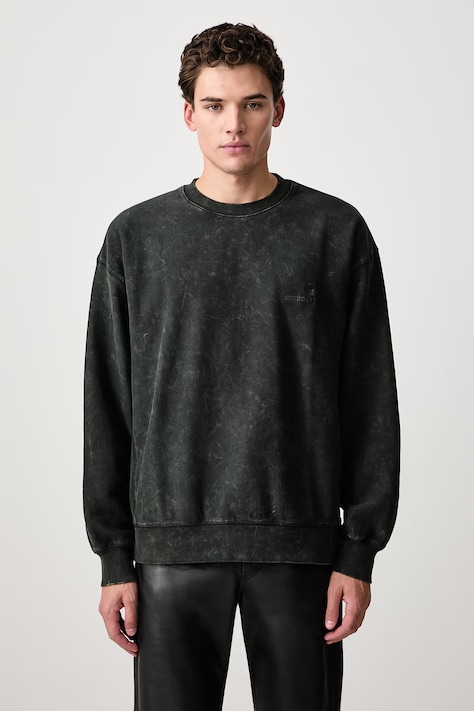 Carhartt WIP Lambert Sweat dukserica od pamuka za muškarce crna I037104