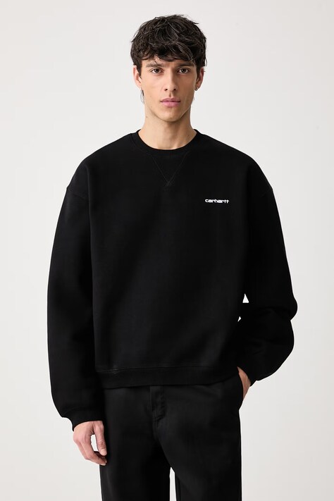 Carhartt WIP Ebbert Sweat bluza z bawełną męska czarna I037113
