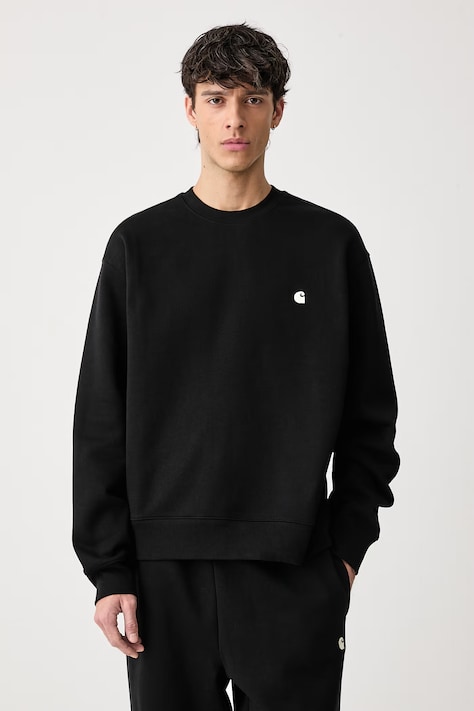 Carhartt WIP Mack Sweat bluza z bawełną męska czarna I037099