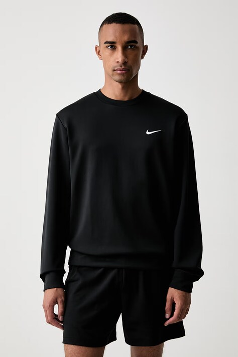 Nike bluza treningowa męska M NK DF HYVERSE FLC CREW czarna IF2977.010