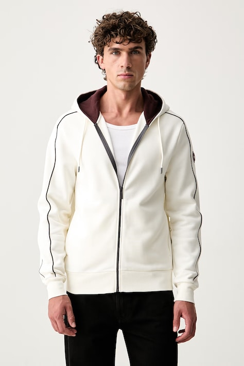 Colmar bluza rozpinana z kapturem męska z bawełną beżowa 62000017.3LN