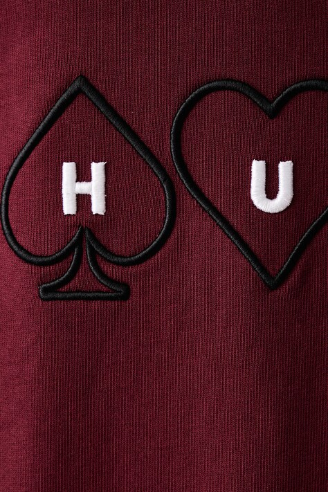 HUGO кофта чоловіча бавовняна Dewerlong — AW26-BLMZAZ, бордо — фото 5