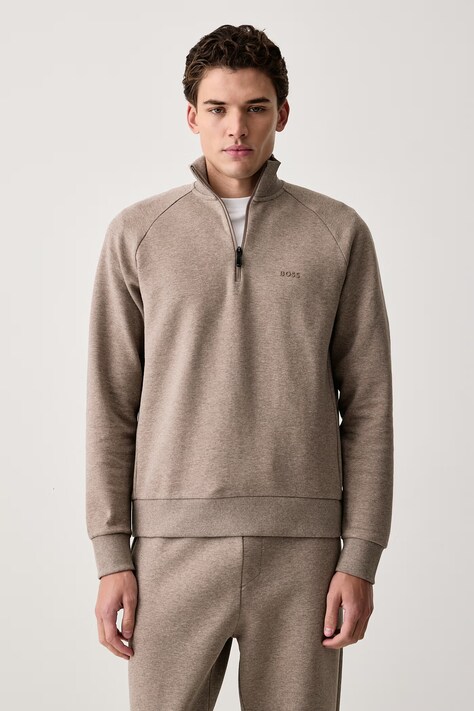 BOSS Green Hanorac pentru bărbați cu bumbac Sweat maro 50565306