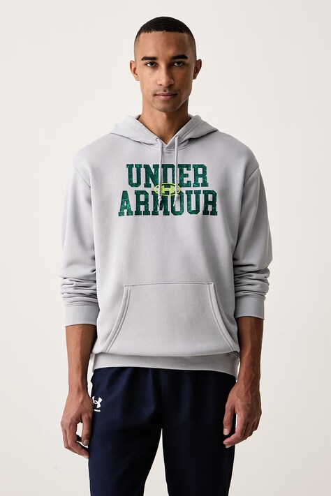 Under Armour Bluza z kapturem męska z bawełną Rival niebieska 6017022