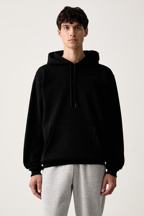 Under Armour bluza z kapturem męska z bawełną Icon czarna 6013470
