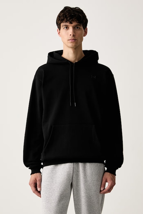 Under Armour bluza z kapturem męska z bawełną Icon czarna 6013470