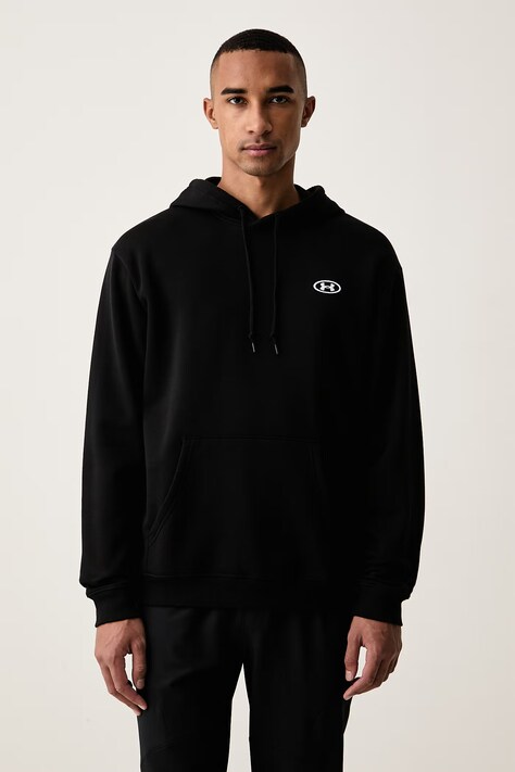 Under Armour Bluza z kapturem męska z bawełną Rival czarna 6013448