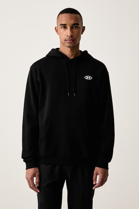Under Armour Bluza z kapturem męska z bawełną Rival czarna 6013448