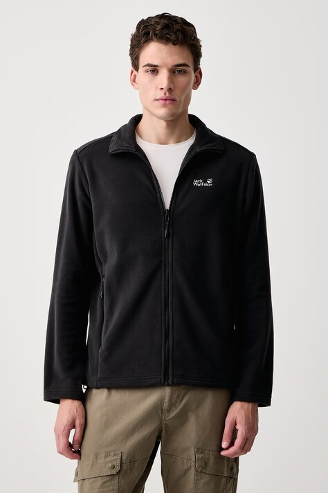 Jack Wolfskin Bluza polarowa męska WILD REBEL czarna A66527