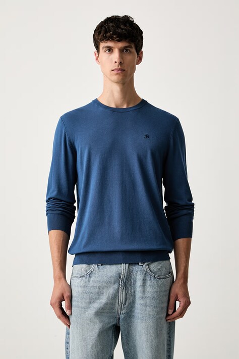 Scotch & Soda sweter męski z wiskozą niebieski 184401